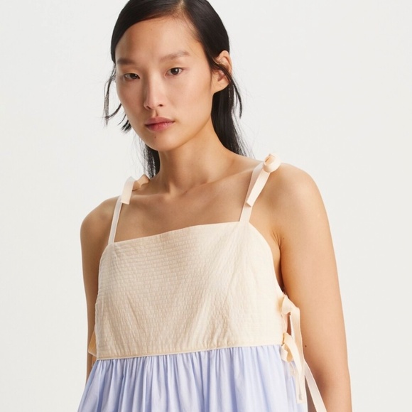 Tory Burch Colorblock Tiered Dress – Size S - NWOT - Picture 4 of 7